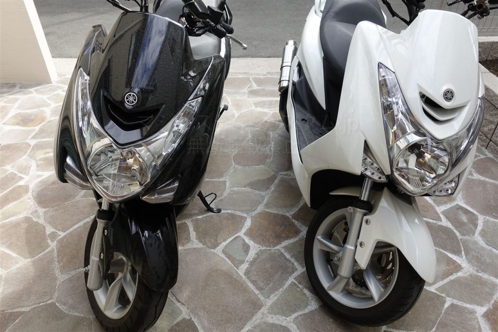 マジェスティS 155 ワイズギア製ローダウンシート カーボン調シート表皮に張り替えました。